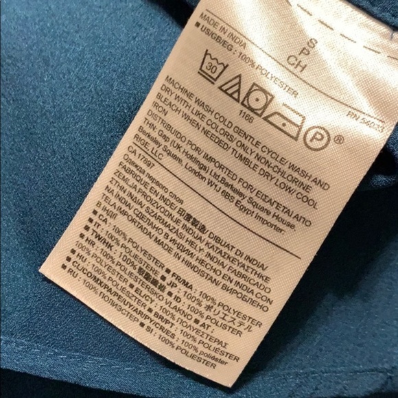 BANANA REPUBLIC Split Neck Top in Legion Blue - Picture 6 of 6